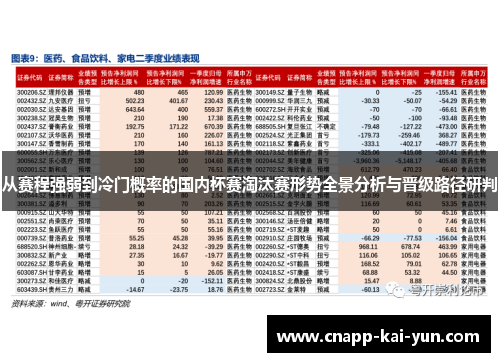 从赛程强弱到冷门概率的国内杯赛淘汰赛形势全景分析与晋级路径研判